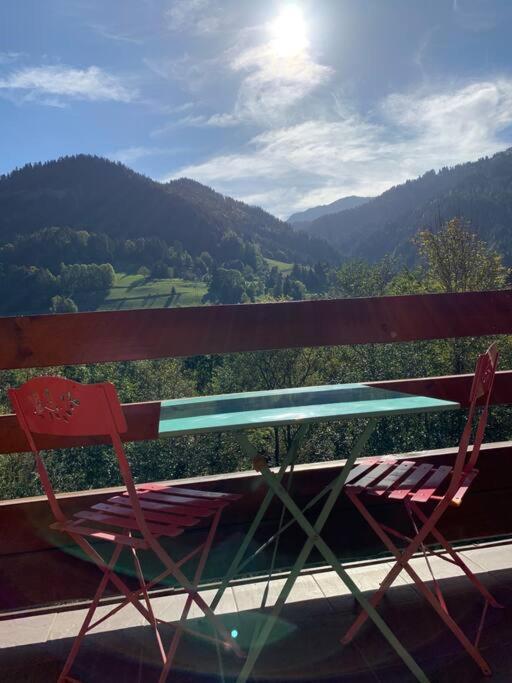 Appartement Vue Piste De Ski Praz-sur-Arly Exterior foto